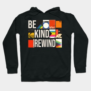 Be Kind Rewind // VHS 80s Nostalgia Dark Theme Hoodie